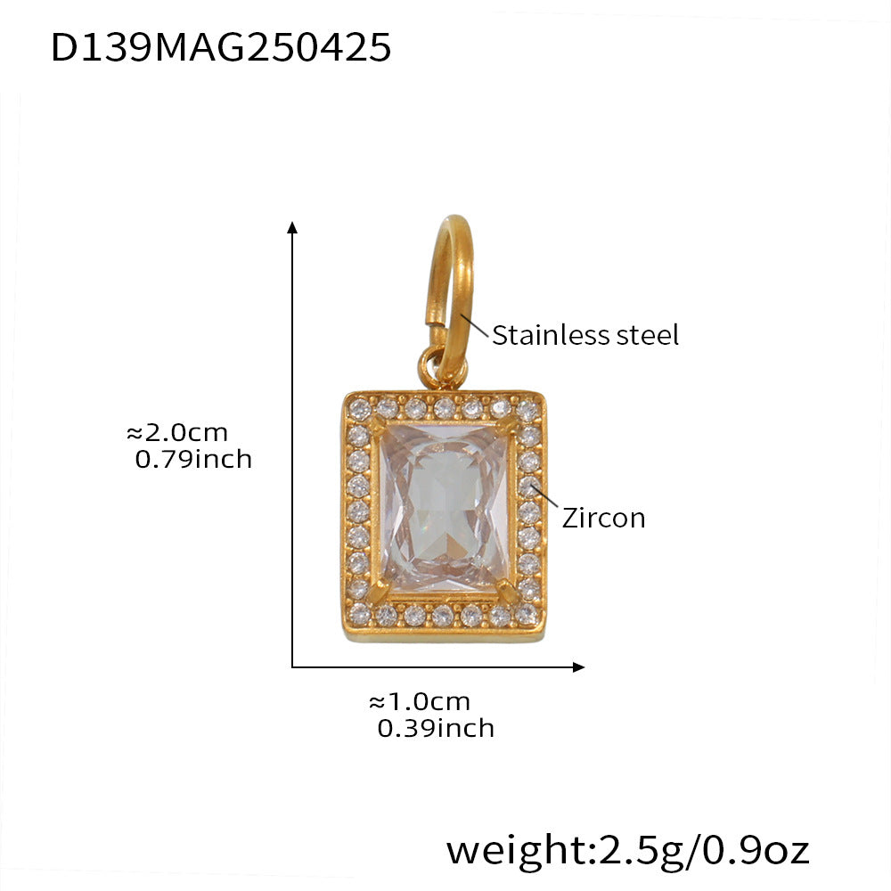 B廠-5A鋯石麻花細圈手鐲DIY多配件不鏽鋼18K金歐美時尚新款鐲子「Z432」25.06-4