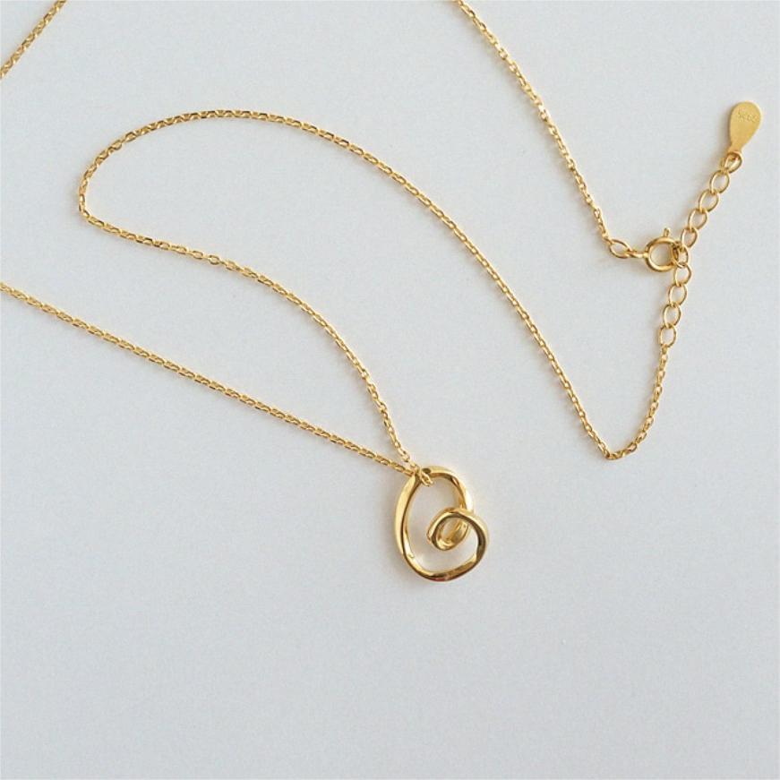 F廠-韓國韓版925純銀愛心項鍊簡約ins網紅小紅書項鍊「B1221」25.11-1