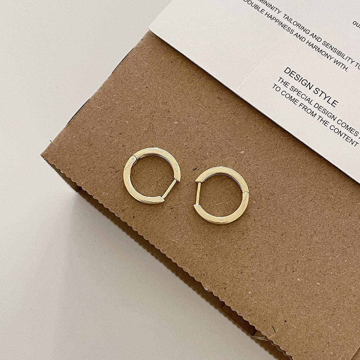 C廠-925銀針素圈直針耳環女秋冬時尚韓版高級感耳扣輕奢氣質百搭耳飾「EH-4169」25.12-1