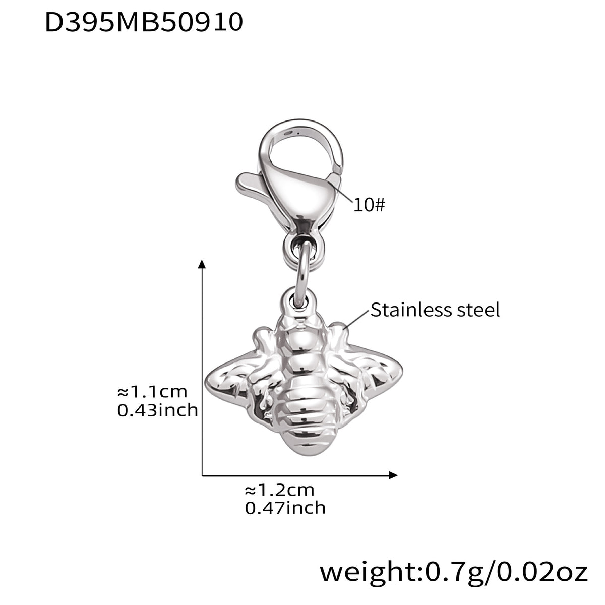 B廠-新款不鏽鋼DIY多吊墜小蜜蜂項鍊手鍊腳鏈套裝小眾時尚飾品「TXP392」25.09-3