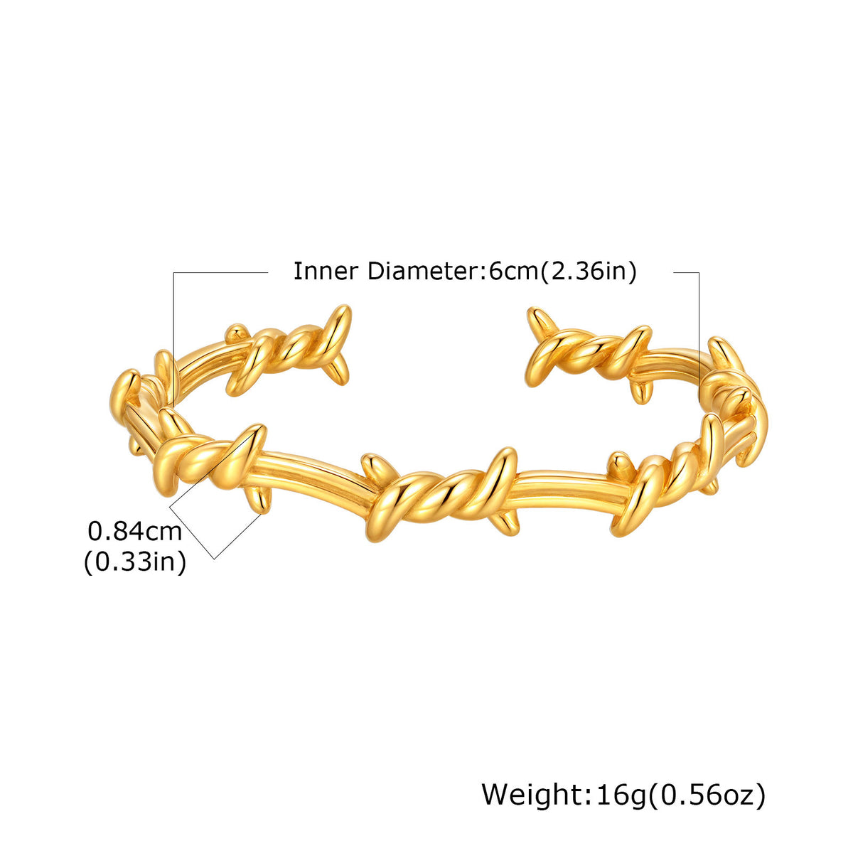 G廠-歐美跨境熱銷 男士不鏽鋼打結C形開口手鐲 時尚百搭飾品批發「B-510」25.11-1