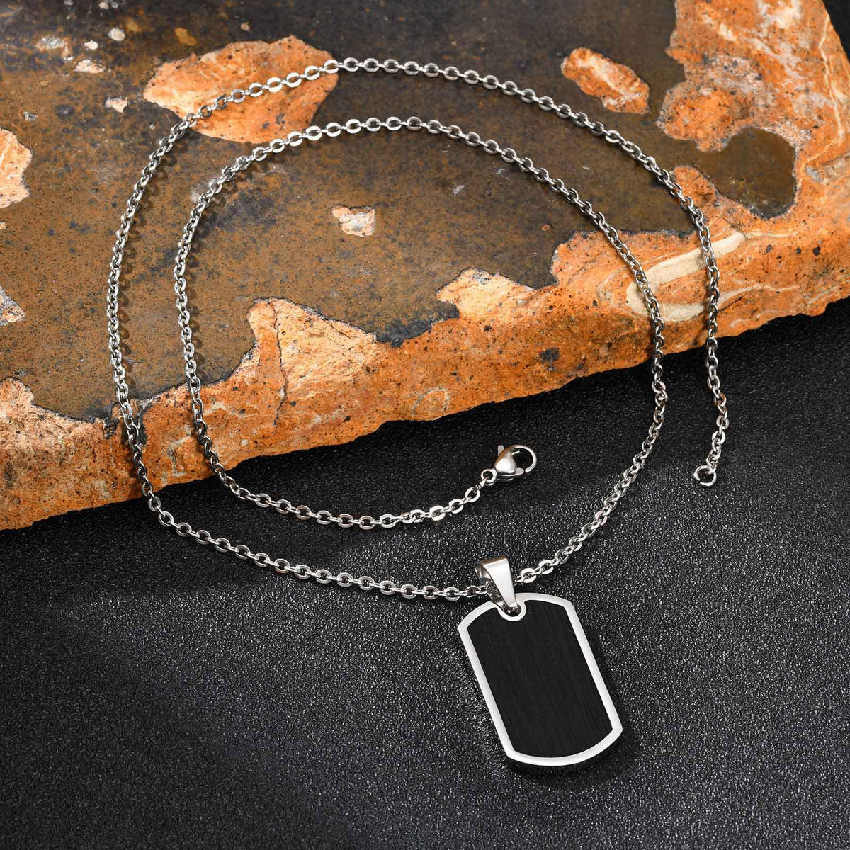 G廠-不鏽鋼大兵身份吊牌狗牌無性別街頭鬆弛感吊墜「PN-2236」25.11-2