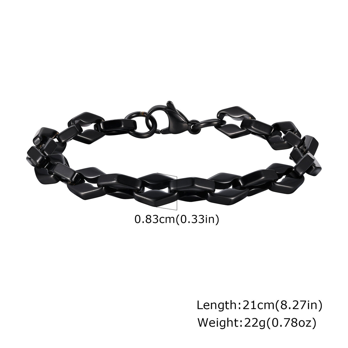 G廠-飾品嘻哈不鏽鋼嘴唇鏈手鍊男女通用日常街頭酷飾品「BR-1980」25.09-2