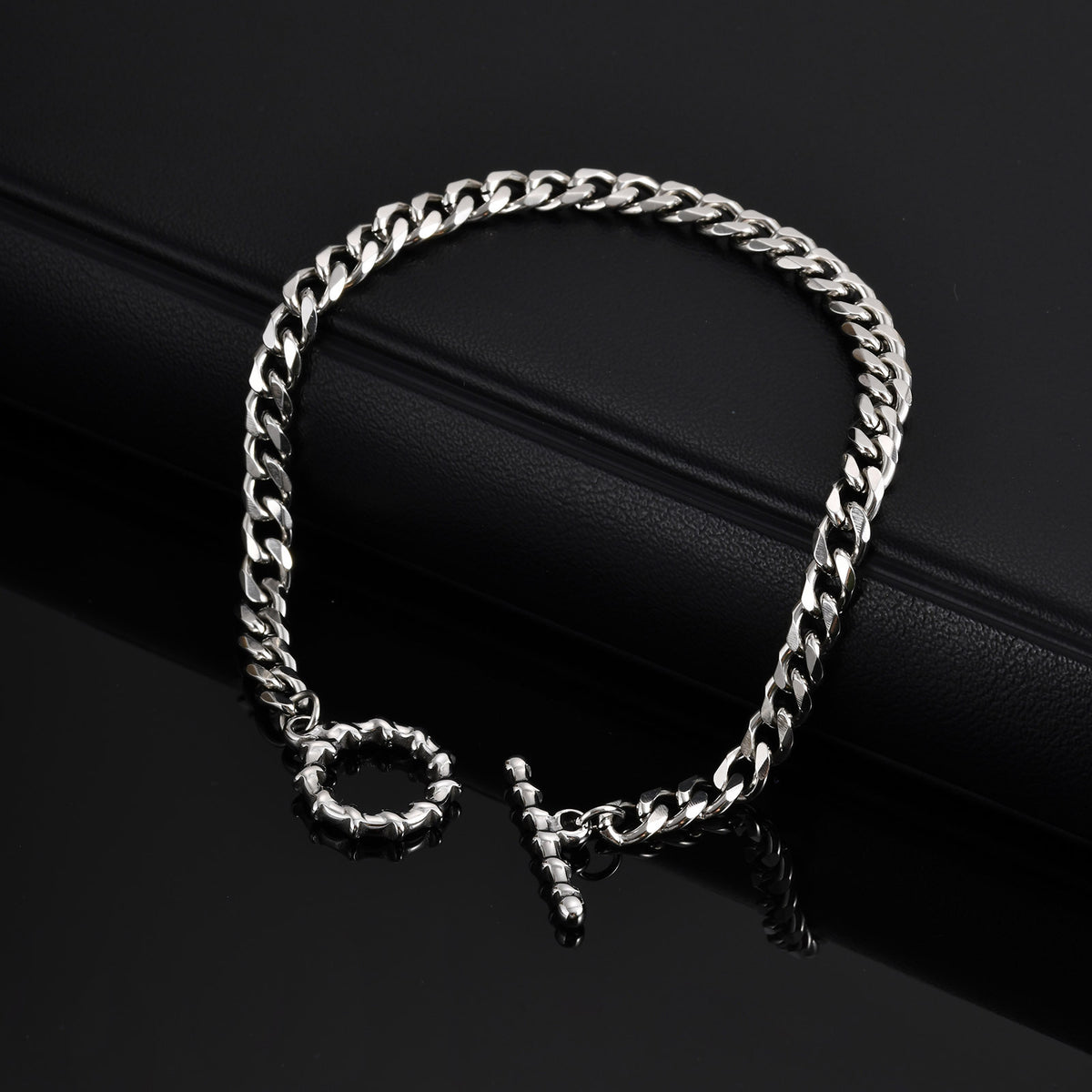 G廠-男士時尚不鏽鋼磨鏈OT扣手鍊鏈寬3MM 5MM 7MM 飾品批發「BR-2569S」25.07-1