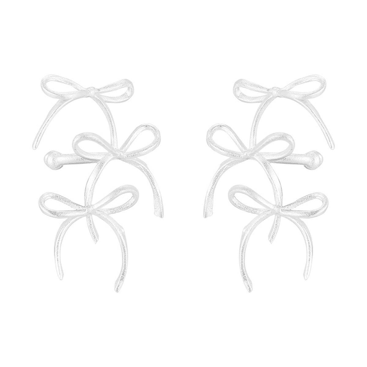 C廠-精緻韓系小清新蝴蝶結耳夾女輕奢小眾高級感耳骨夾秋冬百搭耳飾「EH-3363」25.01-1