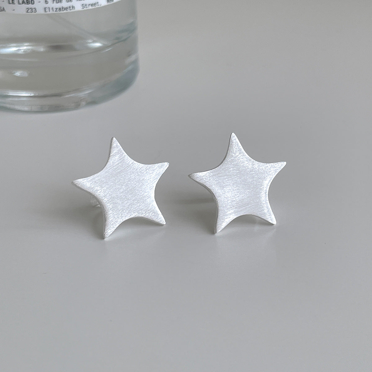 C廠-韓版拉絲五角星無耳洞耳夾女時尚簡約氣質耳骨夾輕C形高級感輕奢「EJ-49」25.12-1