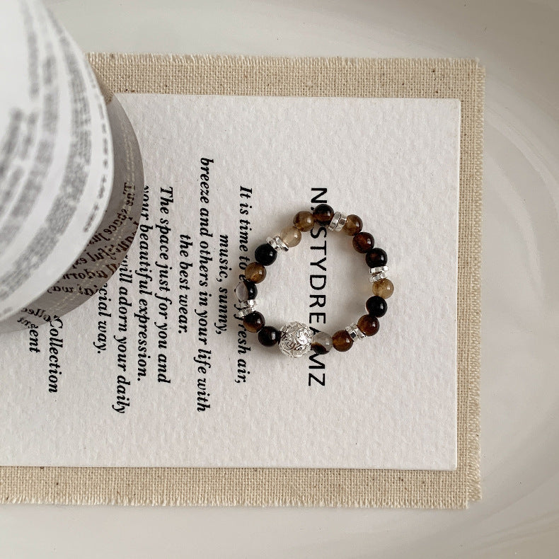 C廠-古風宮廷風葫蘆繡球愛心錢幣大象吉祥淡水珍珠彈力S925純銀戒指「RA」25.11-4