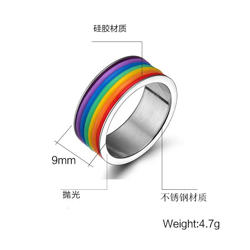 G廠-歐美戒指 ring  批發不鏽鋼飾品 鈦鋼彩色戒指配飾「PR-001」25.05-2