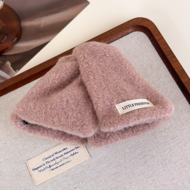 E廠-彩色毛呢三角抓夾女高級感2025新款大號鯊魚夾髮量大後腦勺盤髮夾「27721」25.11-4