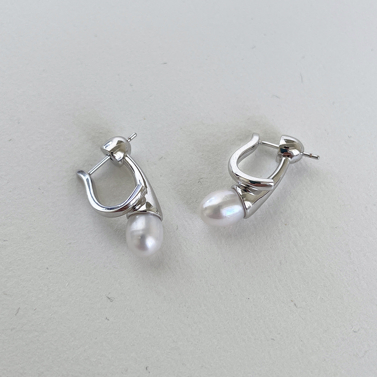 C廠-高級感精緻百搭顯氣質珍珠耳環女網紅同款甜美風銀針耳扣通勤耳飾「EH-4337」25.12-3