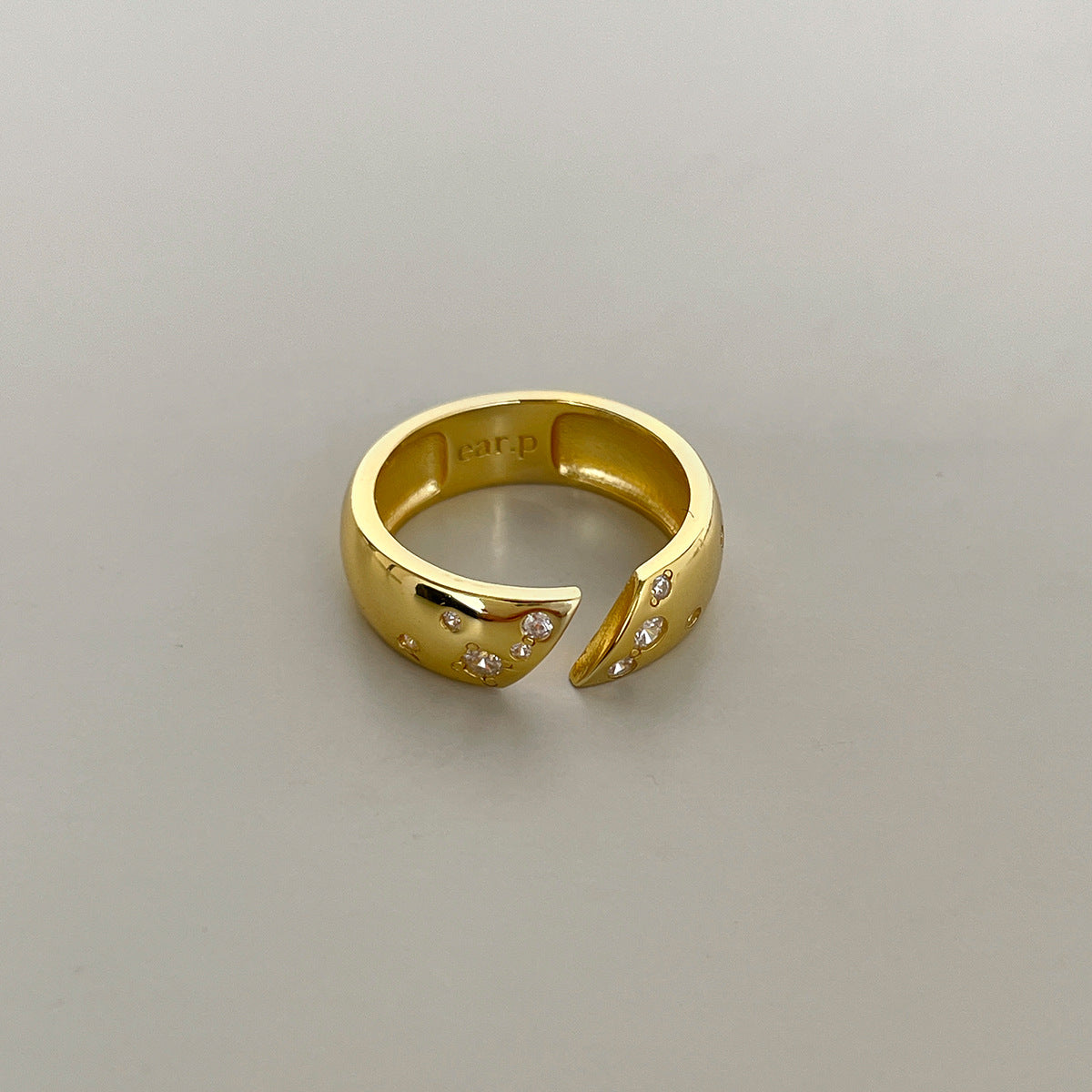 C廠-小眾高級感菱格紋純銀鋯石戒指輕奢冷淡風時尚氣質玫瑰花森系指環「JZ-0712」25.10-5