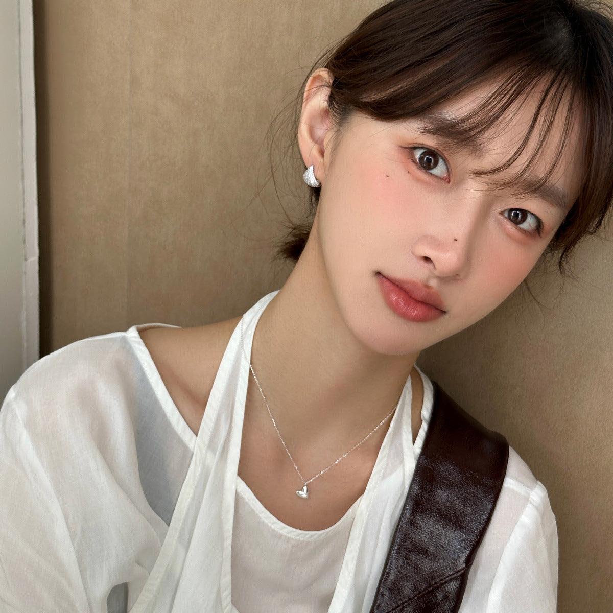 C廠-歐美復古百搭氣質爆閃鋯石耳環女簡約時尚高級感銀針耳飾春季新款「EH-3406」25.02-2