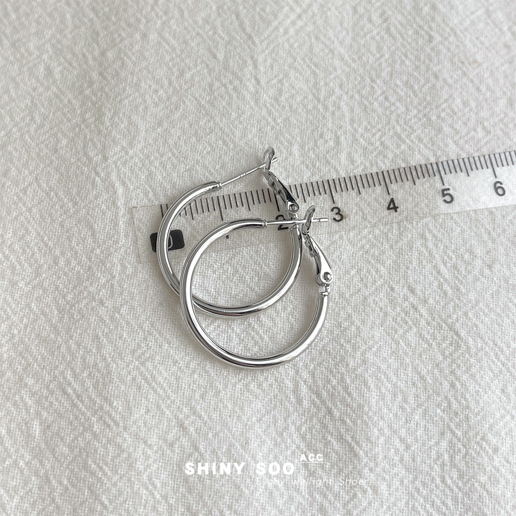 A廠-極簡主義時尚高級感簡約圓圈大耳環個性小眾ins冷淡風耳飾女 工廠「7120-7131」25.11-3