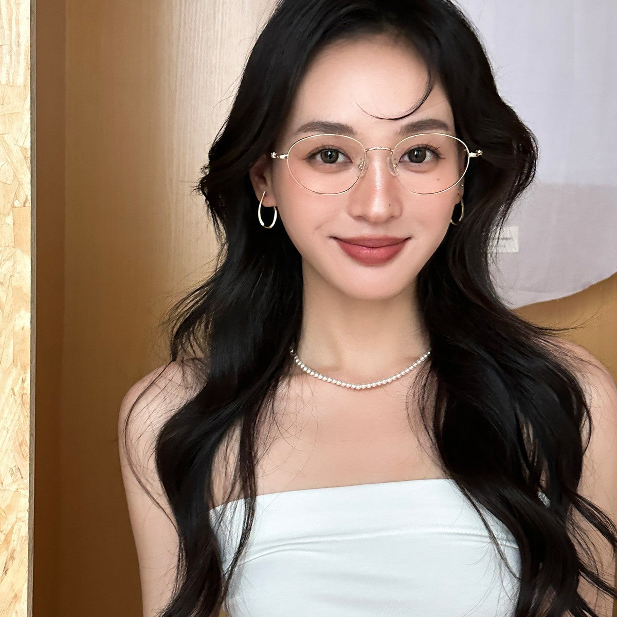 C廠-歐美極簡素圈扭曲耳環女輕奢高級感氣質銀針耳圈百搭小眾時尚耳飾「EH-3759」25.08-4
