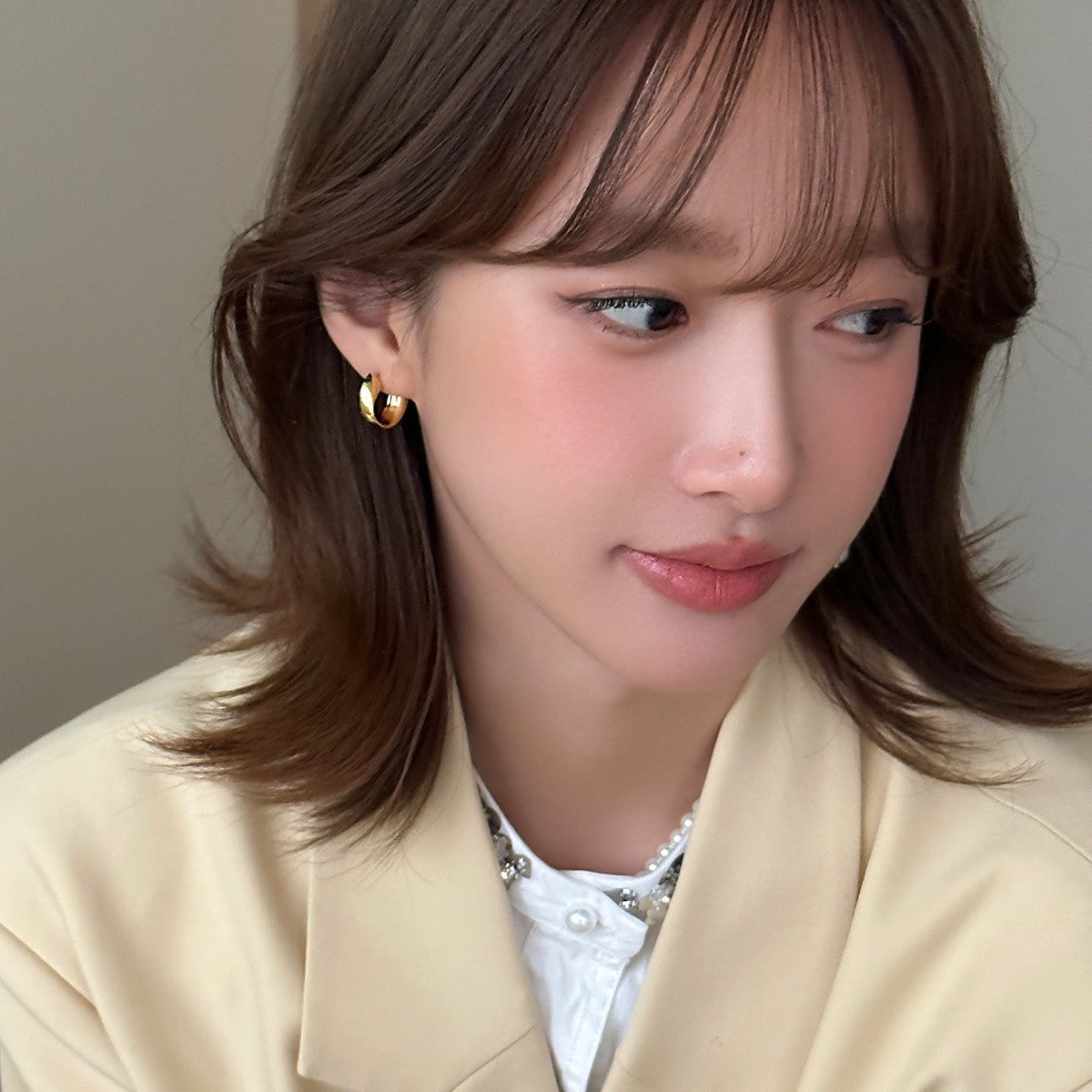 C廠-歐美風幾何扭曲銀針耳釘女氣質冷淡風小眾耳環設計高級感時尚耳飾「EH-3713」25.07-3