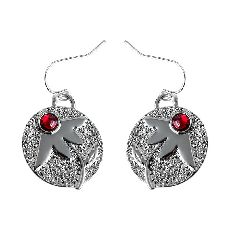 A廠-文藝復古歐美幾何樹葉新耳飾工廠飾品耳環貨源批發「7115」25.11-3