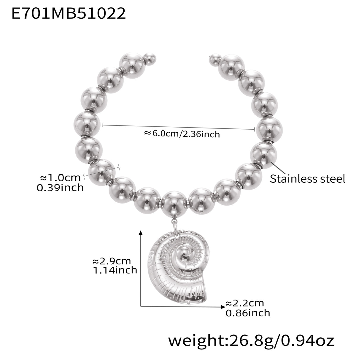 B廠-不鏽鋼空心歐美大愛心鋼珠手環鍍18k真金簡約時尚百搭手鐲「E701-E702」25.10-5