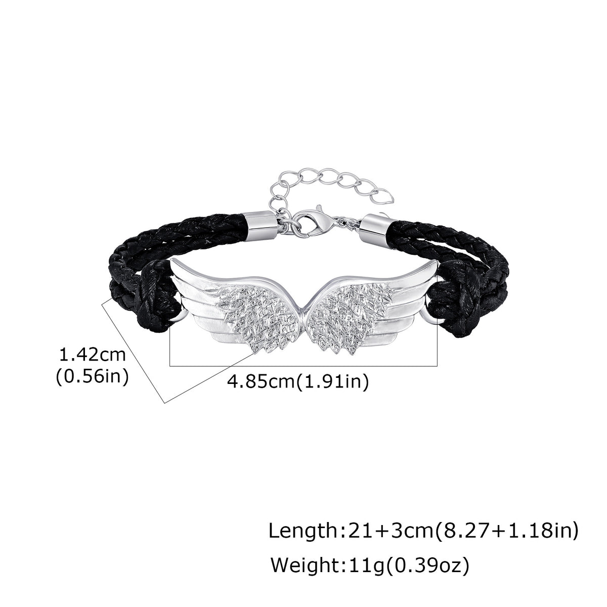 G廠-男士酷颯個性手鍊皮繩合金配件三層黑PU皮手鐲鋼色「BL-823S」25.12-3