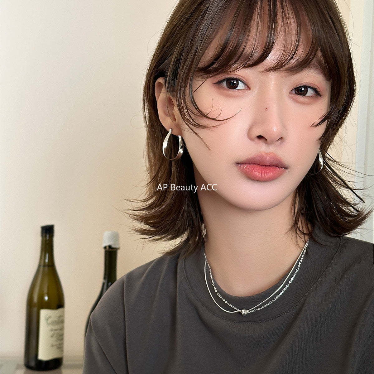 C廠-冷淡風金屬風格素圈耳夾女小眾設計感高級莫比烏斯無耳洞耳骨夾「EJ-55」25.12-1