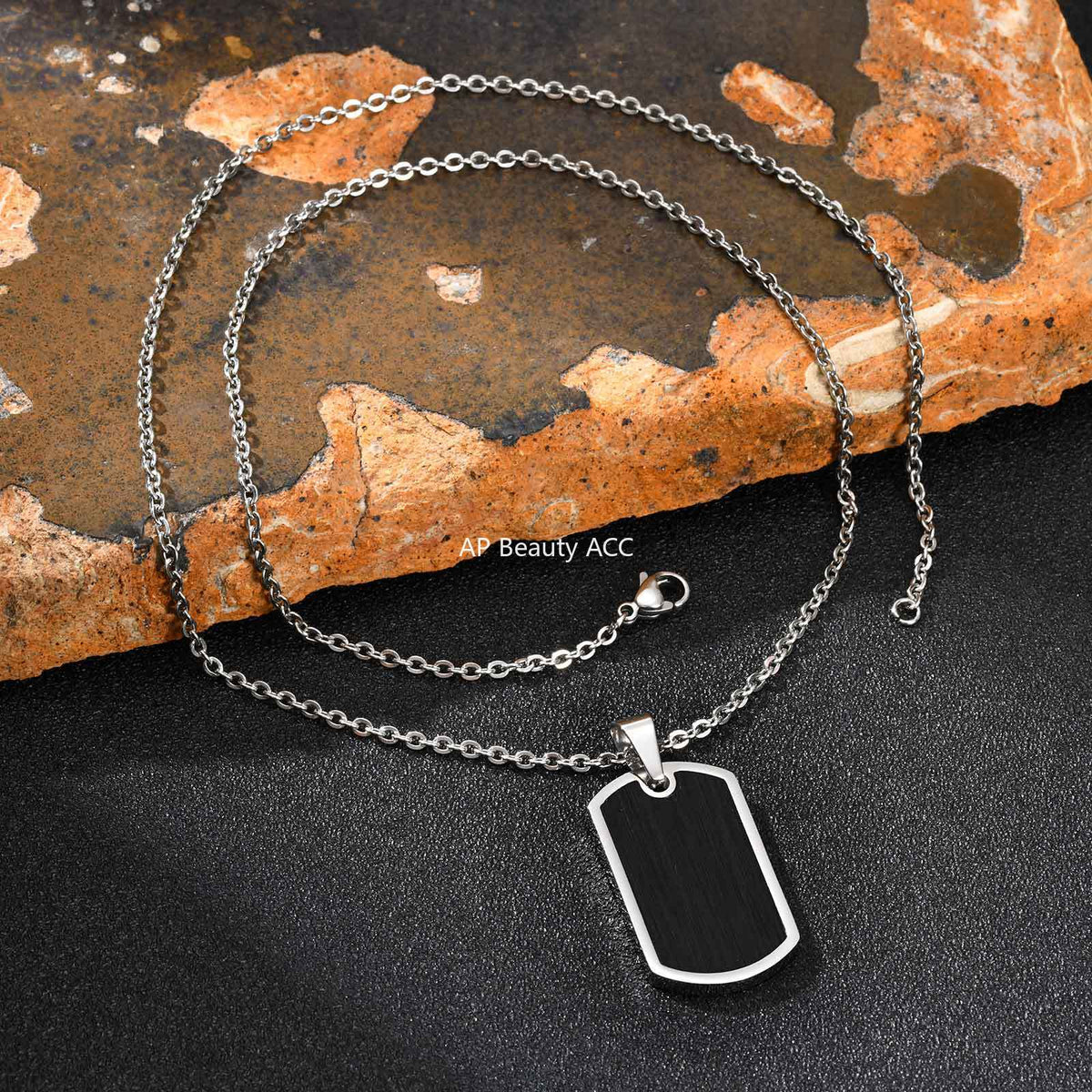 G廠-不鏽鋼大兵身份吊牌狗牌無性別街頭鬆弛感吊墜「PN-2236」25.11-2
