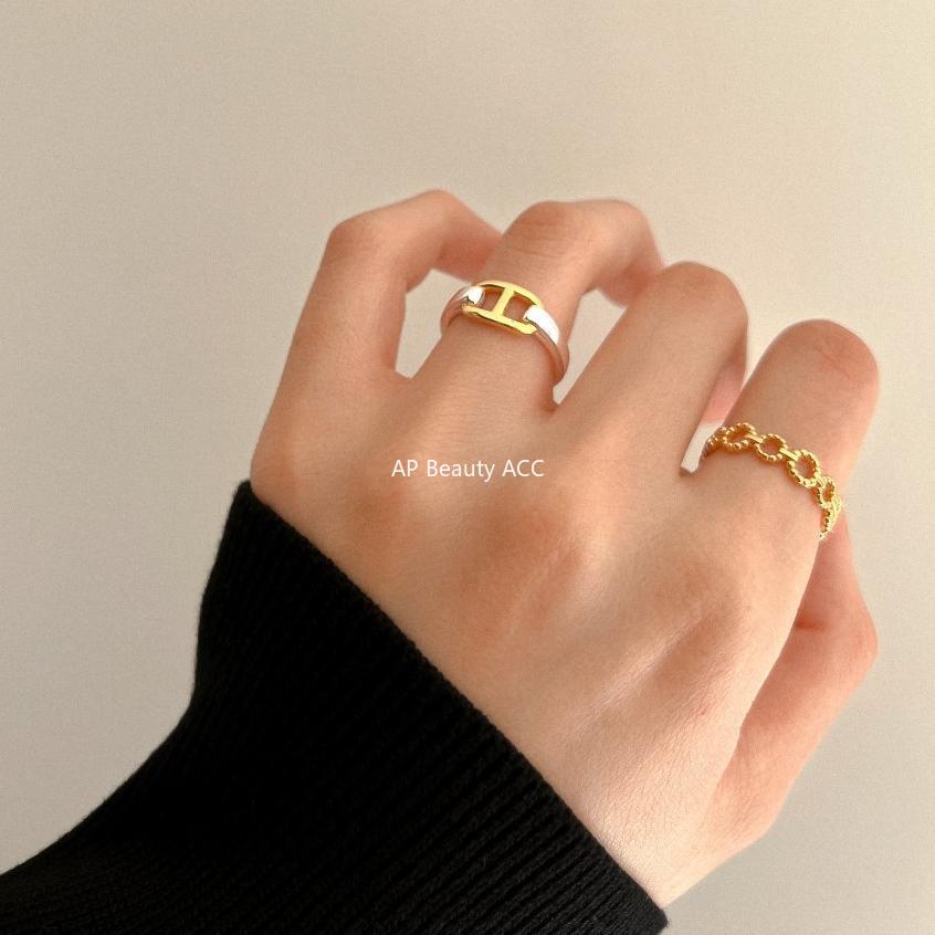 F廠-925純銀韓國韓飾麻花百搭戒指女食指環關節戒子飾品日韓裝飾戒指「J926」25.11-2