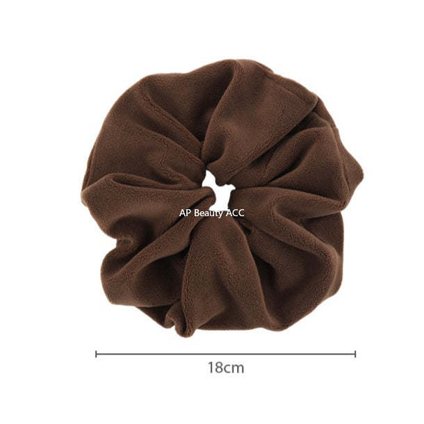 E廠-超大毛巾乾髮大腸圈髮飾不傷頭髮秋冬低馬尾丸子頭髮繩軟乎乎頭飾「26093」25.11-1