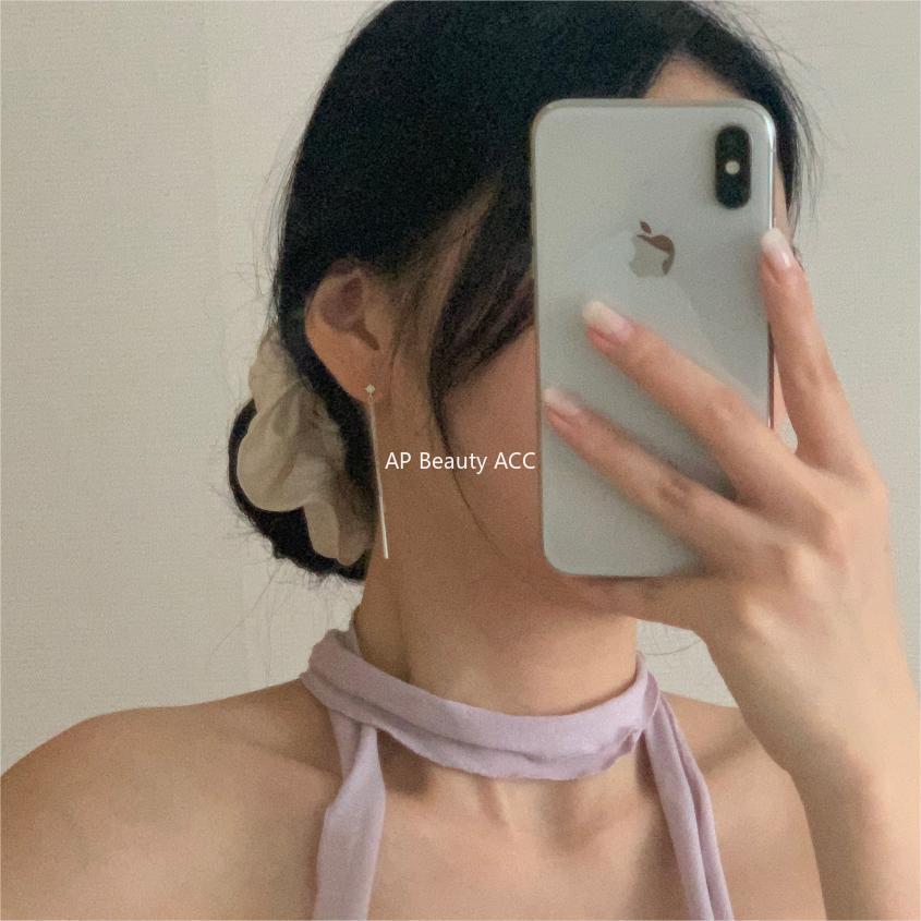 F廠-韓國韓版925純銀長線耳釘簡約時尚氣質ins長款流蘇耳飾「C1189」25.12-3