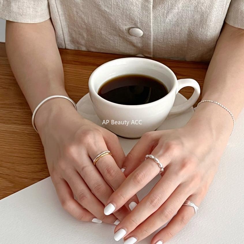 F廠-韓國韓版925純銀個性重工粗蛇骨手鍊銀飾簡約手環首飾「A324」25.11-2