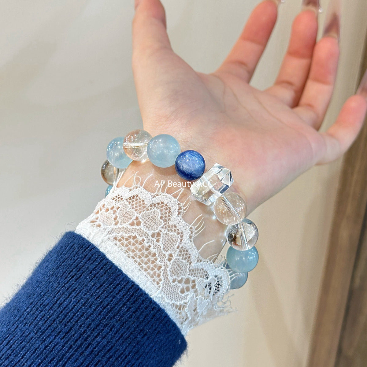 AS廠-天然水晶DIY五行金木水火土原創設計手鍊手串百搭爆款批髮「l2975-79」25.11-2
