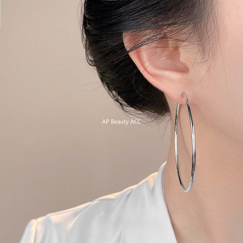 A廠-極簡主義時尚高級感簡約圓圈大耳環個性小眾ins冷淡風耳飾女 工廠「7120-7131」25.11-3