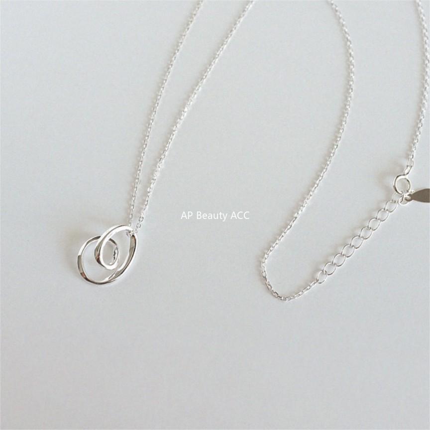 F廠-韓國韓版925純銀愛心項鍊簡約ins網紅小紅書項鍊「B1221」25.11-1