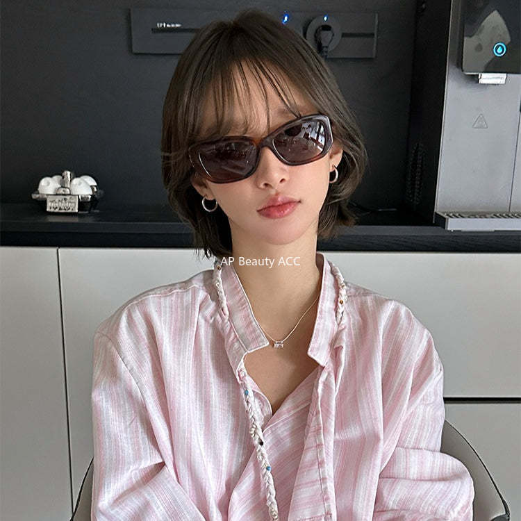 C廠-925銀針素圈直針耳環女秋冬時尚韓版高級感耳扣輕奢氣質百搭耳飾「EH-4169」25.12-1