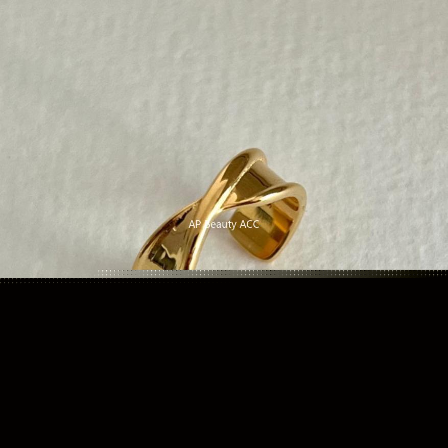 F廠-韓國韓版飾品925純銀戒指網紅不規則折疊戒指指環首飾時尚「J1797」25.11-2