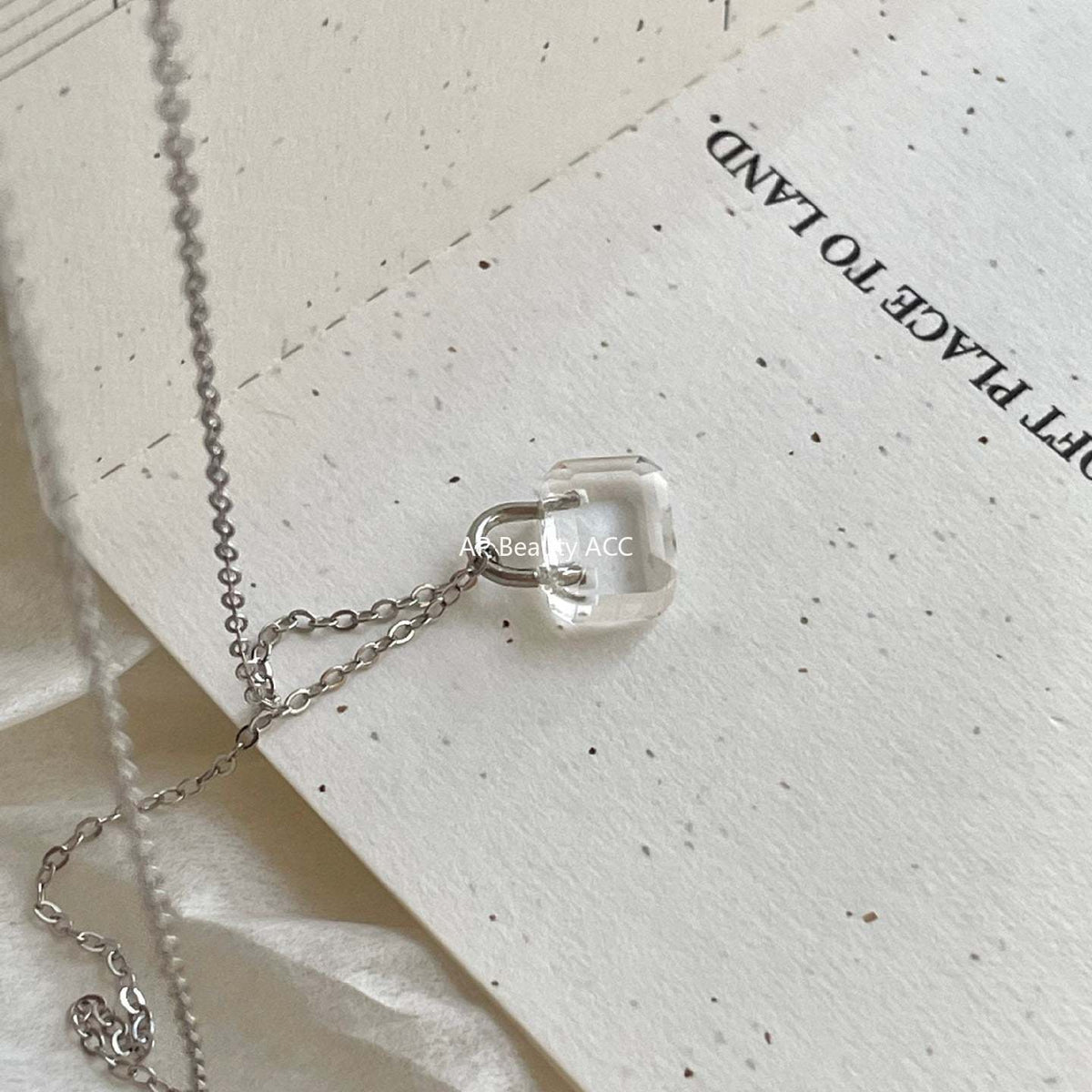 F廠-韓國韓版925純銀鎖頭項鍊簡約氣質百搭ins小紅書項鍊「B1386」25.11-4