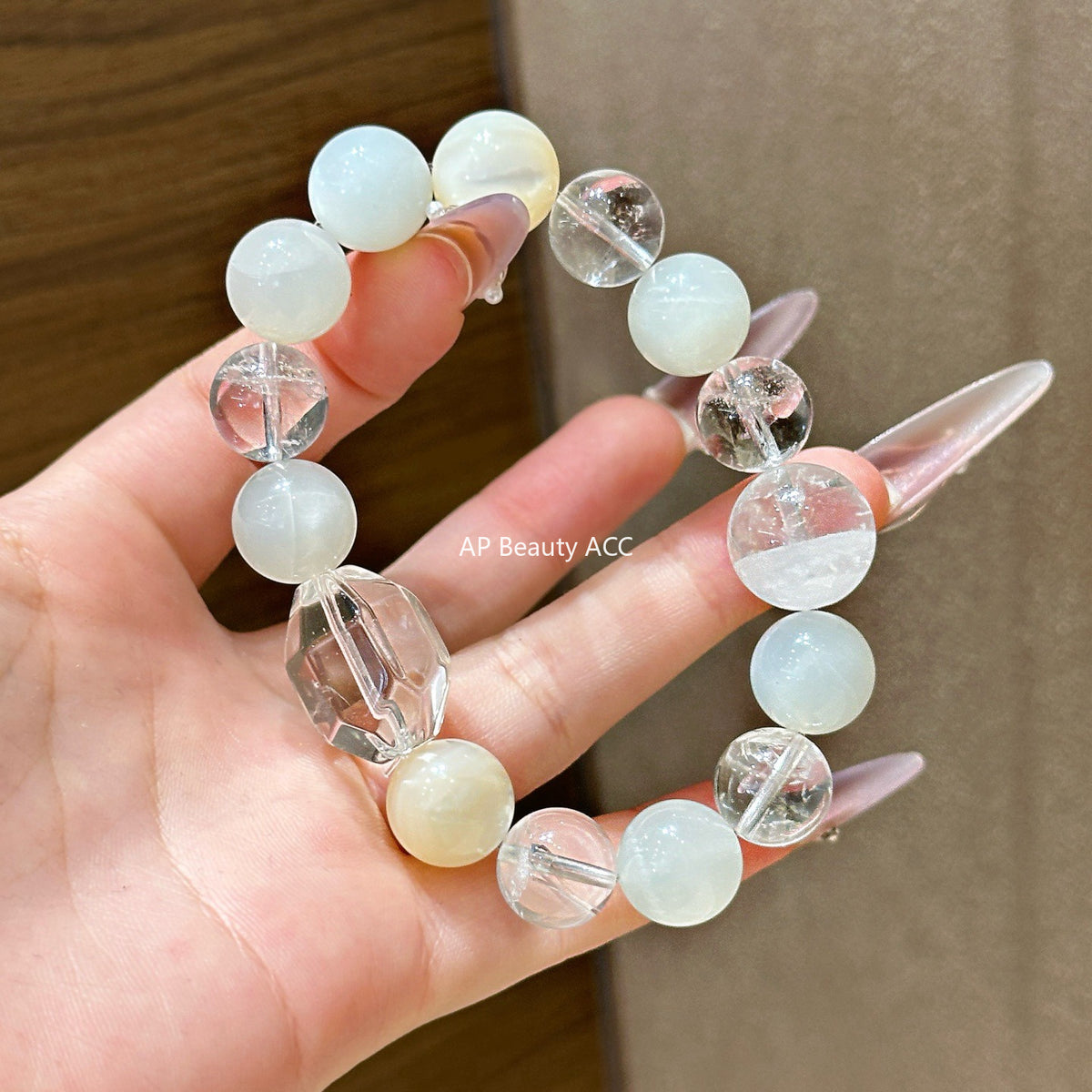 AS廠-天然水晶DIY五行金木水火土原創設計手鍊手串百搭爆款批髮「l2975-79」25.11-2