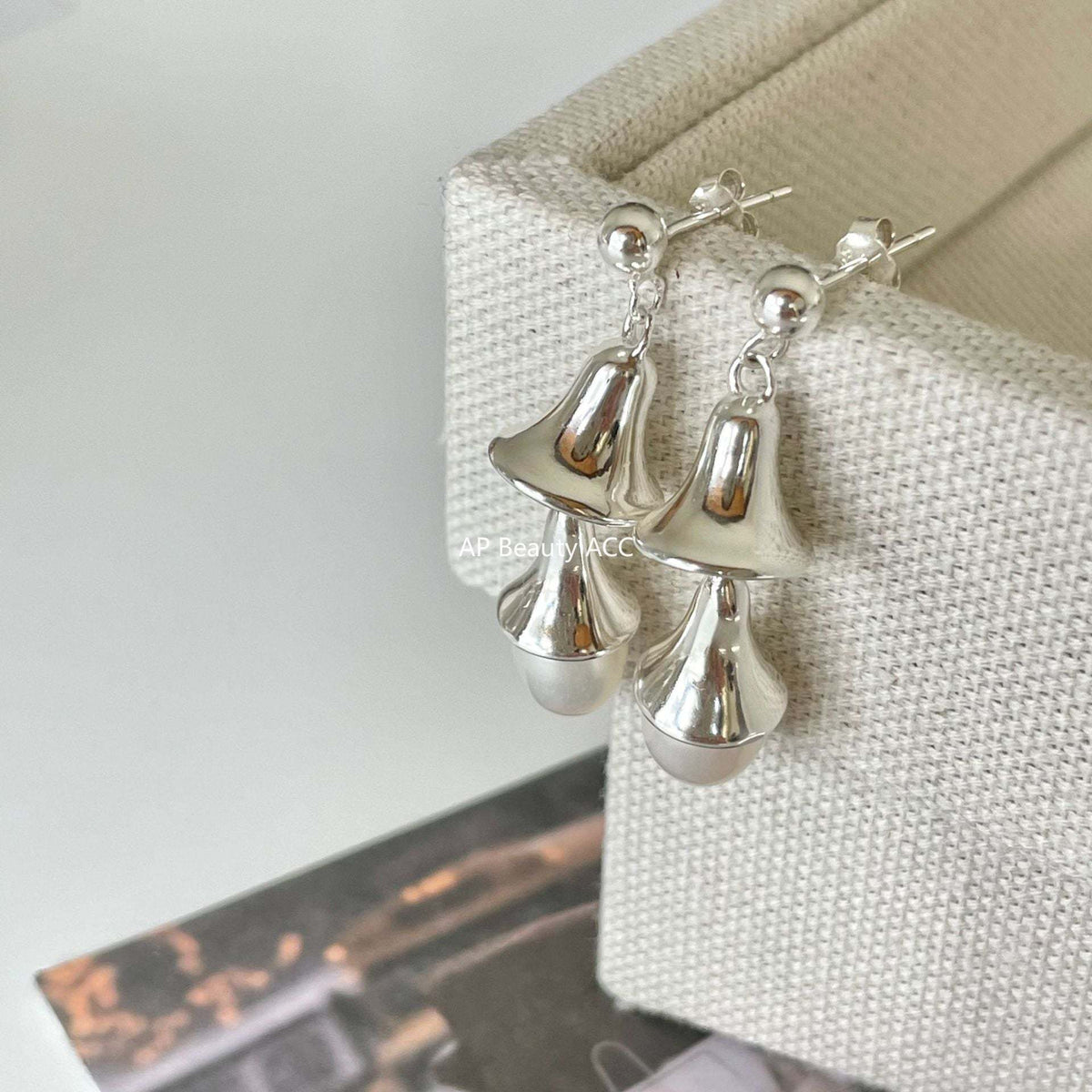 F廠-韓版歐美風925純銀珍珠異形耳釘 女簡約時尚ins風耳環耳飾「C882」25.12-1