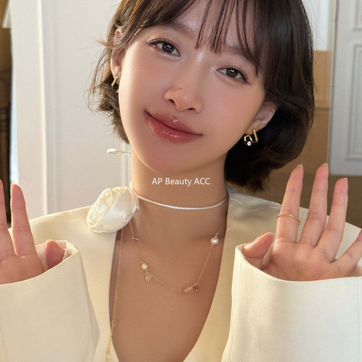 C廠-925銀針精緻曲線耳釘女輕奢小眾ins韓版鋯石耳環氣質通勤秋冬耳飾「EH-4049」25.10-5