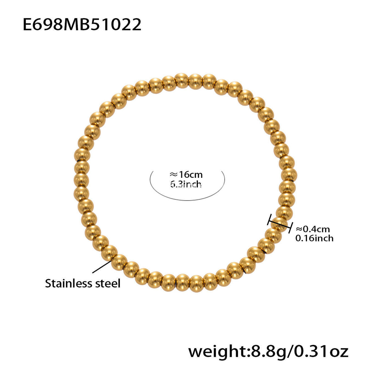 B廠-不鏽鋼滿鑽愛心DIY多配件吊墜壓紋鋼珠手鍊鍍18k真金不掉色「E696-E697-E698」25.10-5