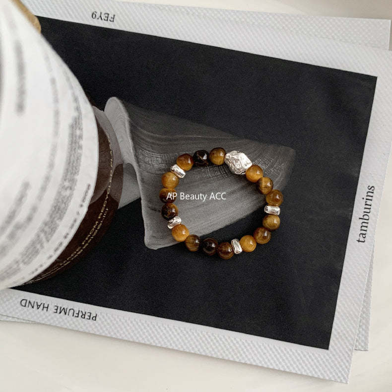 C廠-韓國輕奢小眾老花四葉草糖果十字架愛心大象米珠彈力S925純銀戒指「RC」25.11-4