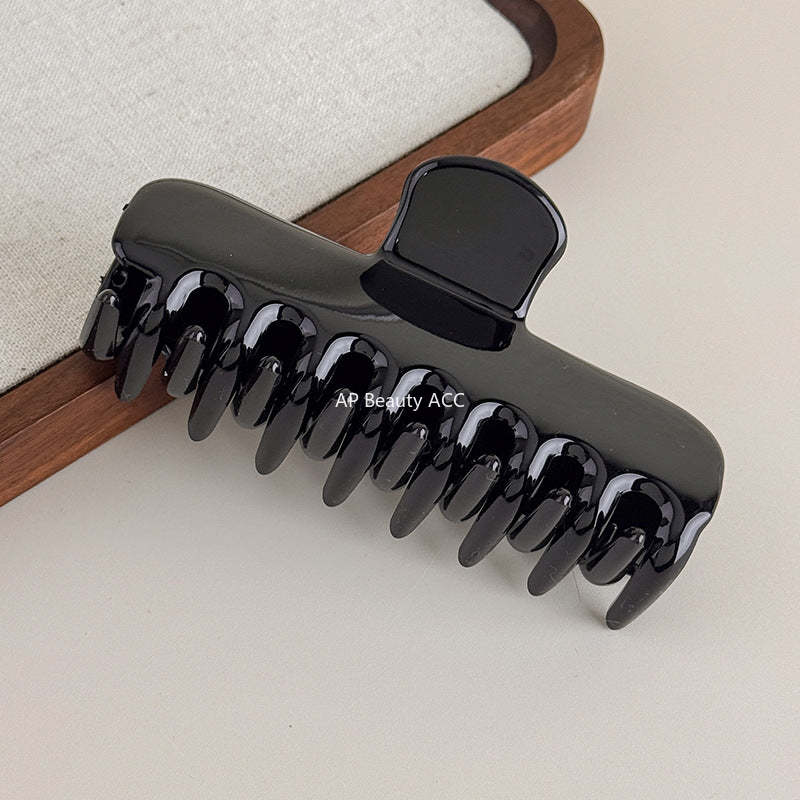 E廠-韓國博主款法式氣質百搭大號鯊魚夾抓夾慵懶髮抓盤髮髮夾髮飾飾品「27620」25.10-5