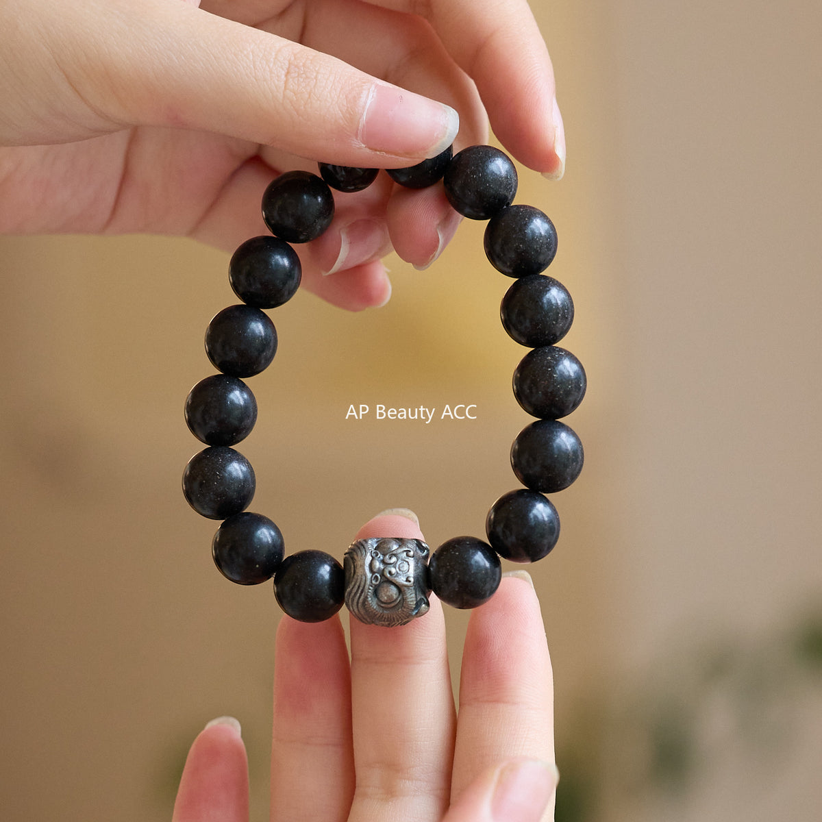 AS廠-非遺古法手工合香珠手串國風天然中草藥香虎眼石醒獅文玩手串批發「Z121X481」25.10-3