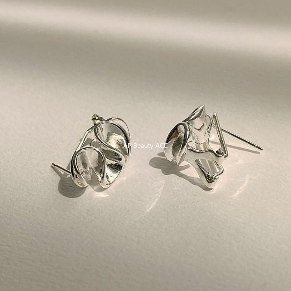 F廠-韓國韓版925純銀愛心耳釘 女簡約時尚ins風耳環耳飾「C840」25.11-2