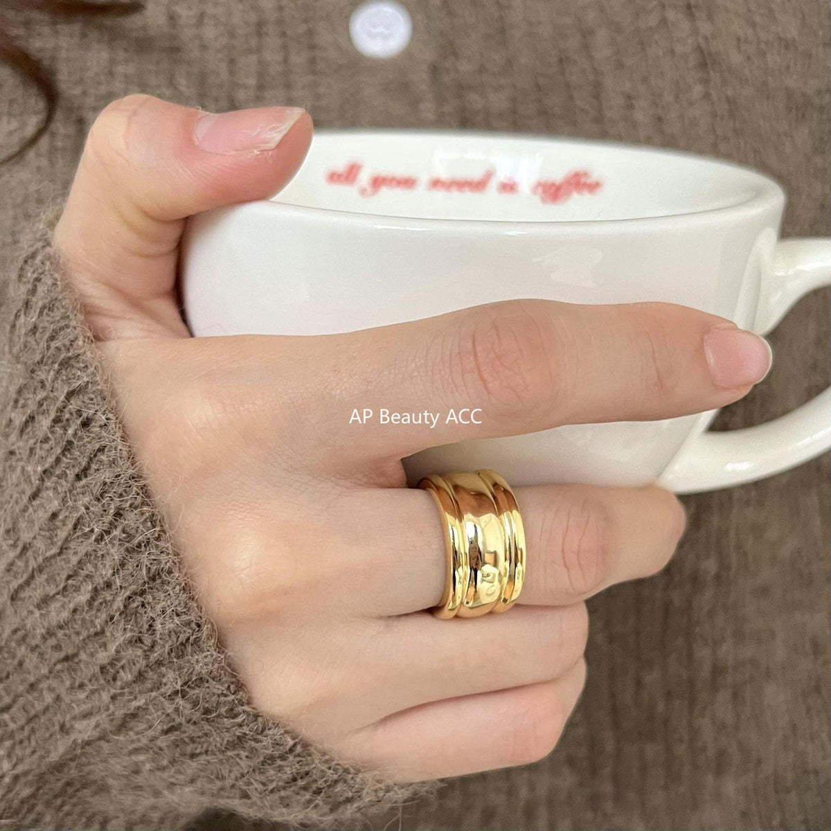 F廠-韓版飾品925純銀戒指個性潮人首飾時尚不規則開口戒指「J1710」25.12-1