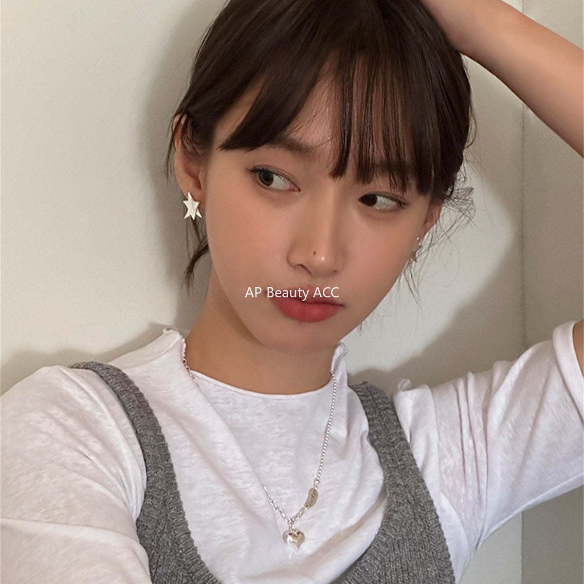 C廠-銀色立體五角星耳環女小眾設計耳飾輕奢高級感特漂亮巨好看耳環「EH-2399」25.12-3