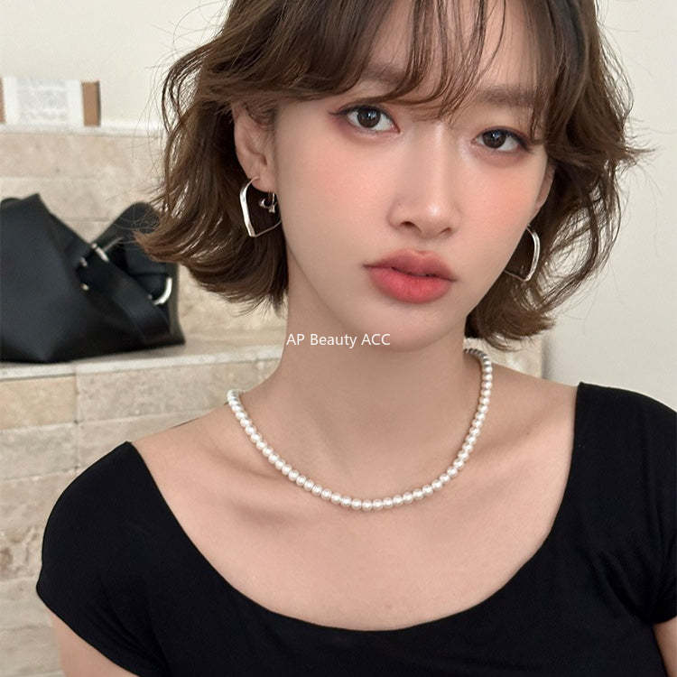 C廠-法式復古簡約愛心耳釘女小眾設計感百搭高級銀針耳環甜美秋冬耳圈「EH-4304」25.11-4