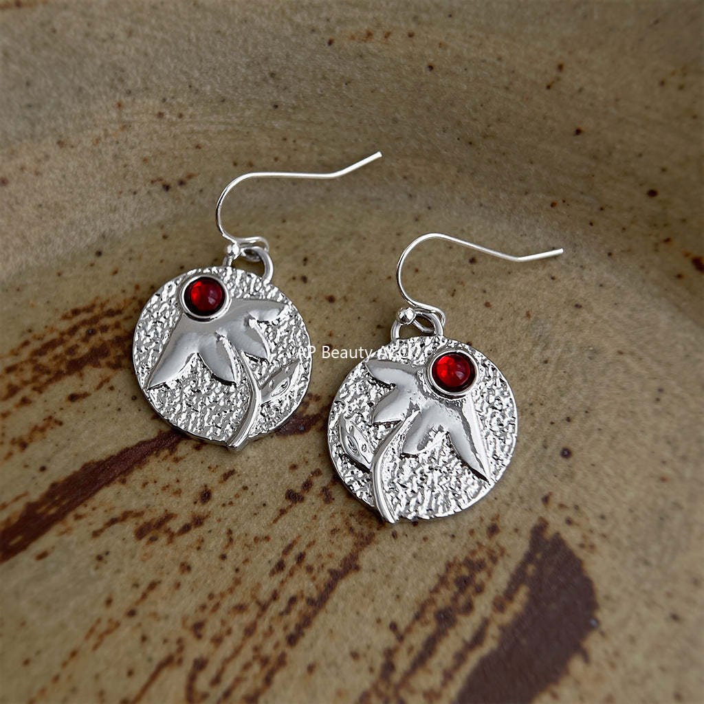 A廠-文藝復古歐美幾何樹葉新耳飾工廠飾品耳環貨源批發「7115」25.11-3