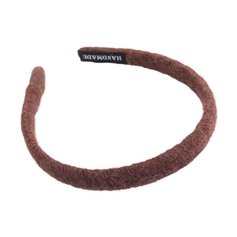 E廠-秋冬毛線針織細髮箍女2025新款高顱頂洗臉壓髮頭箍洋氣外出髮卡「27651」25.11-3