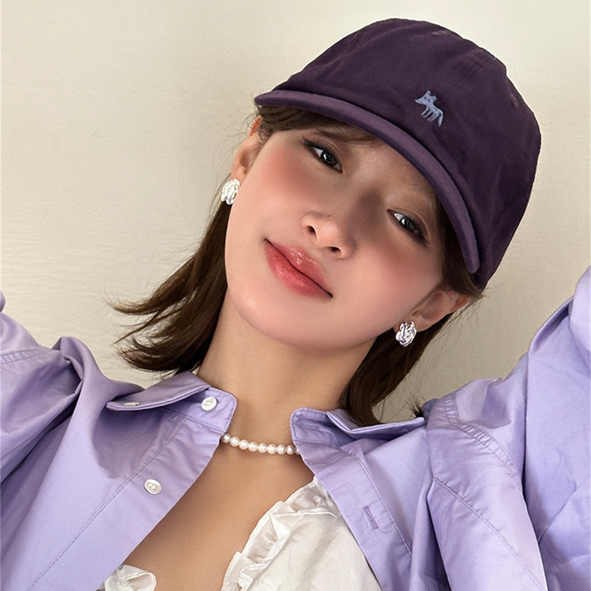 C廠-森系百搭立體山茶花銀針耳釘女輕奢甜美風氣質耳夾精緻高級感耳飾「EH-3715」25.06-4
