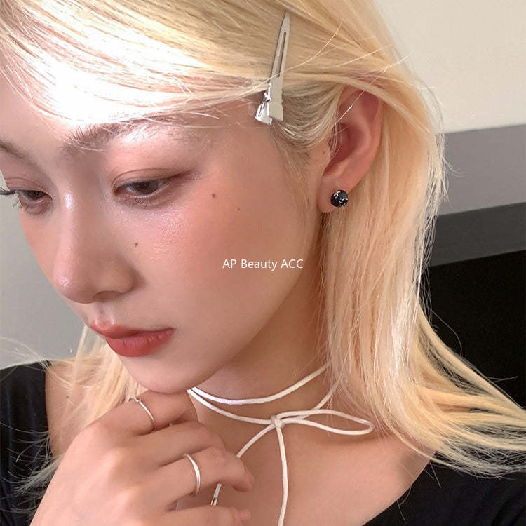 C廠-甜酷小香風藍莓耳釘女森系百搭高級感銀針耳環輕奢極簡日常耳飾「EH-4266」25.11-3