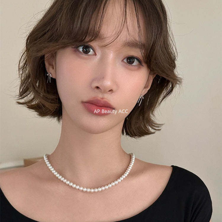 C廠-個性冷淡風蝴蝶結飄帶銀針耳釘女輕奢簡約設計氣質時尚百搭耳飾「EH-4290」25.12-1